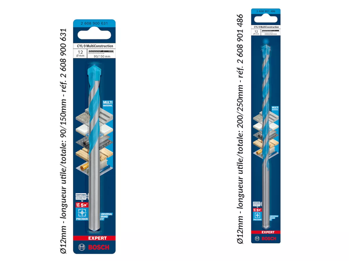 foret polyvalent Multiconstruction CYL-9 Ø12mm Bosch